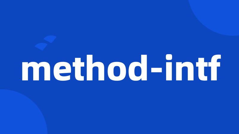 method-intf