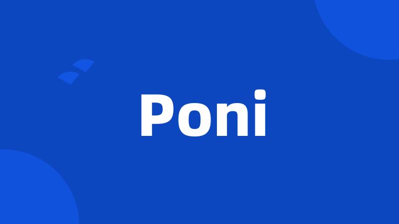 Poni