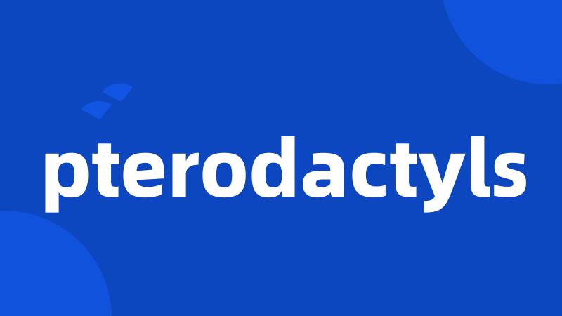 pterodactyls