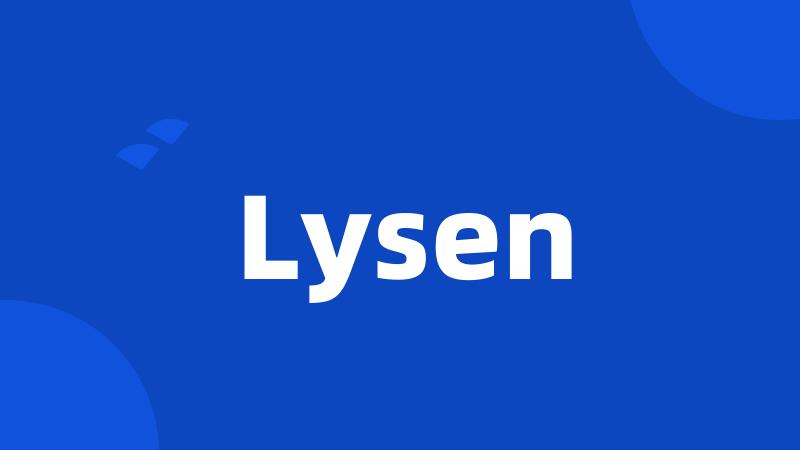 Lysen