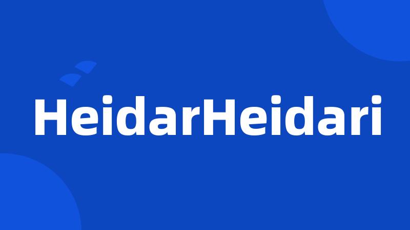 HeidarHeidari