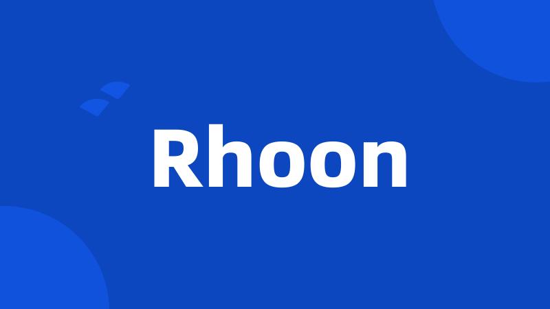 Rhoon