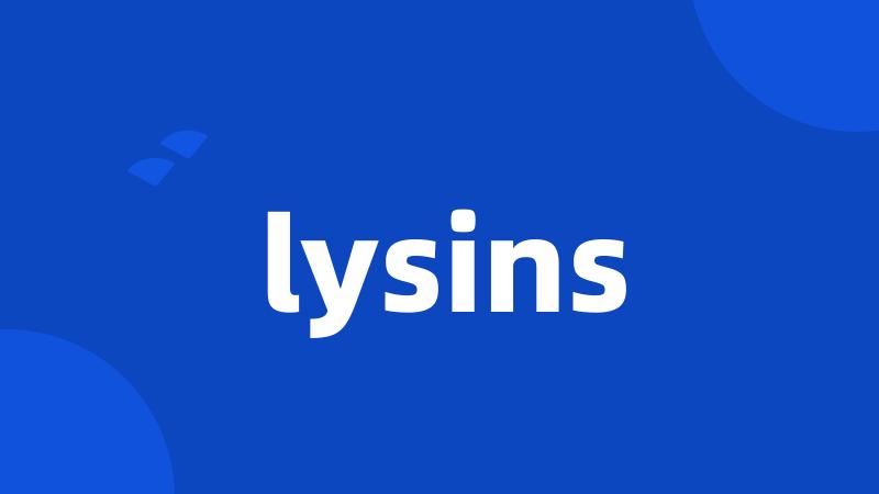 lysins