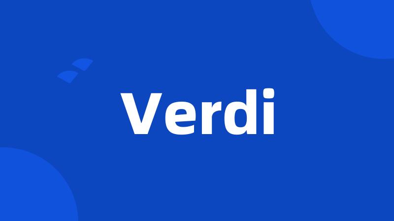 Verdi