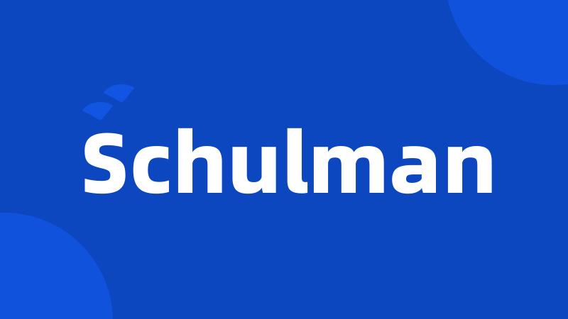 Schulman