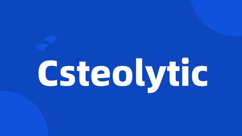 Csteolytic