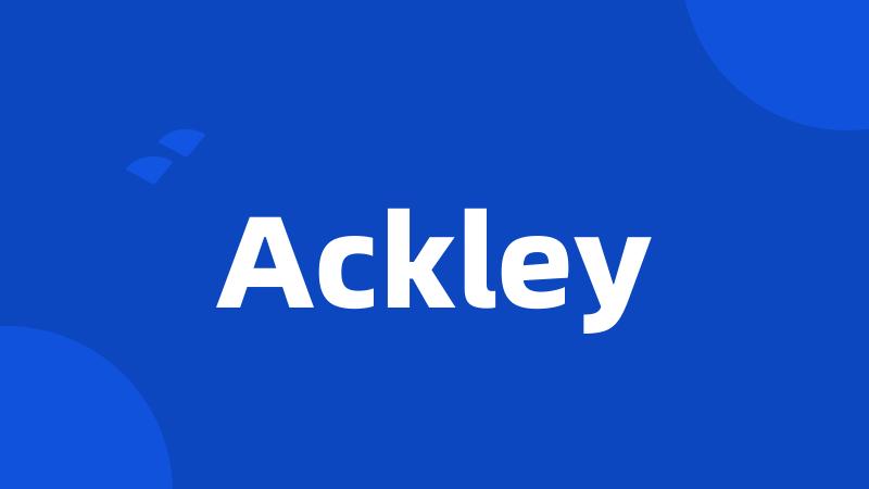 Ackley