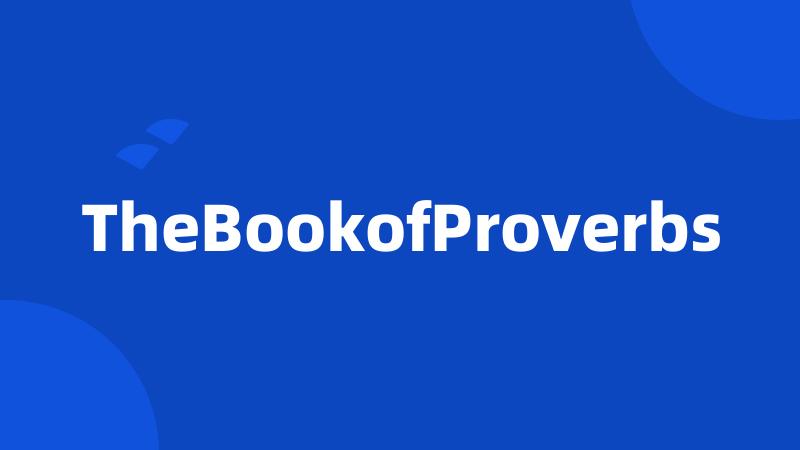 TheBookofProverbs