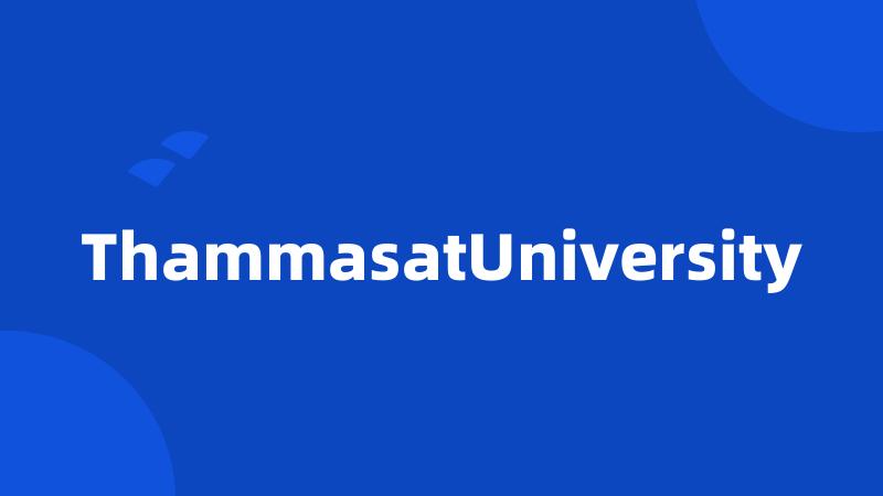 ThammasatUniversity