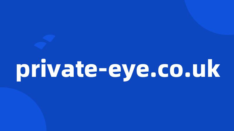 private-eye.co.uk