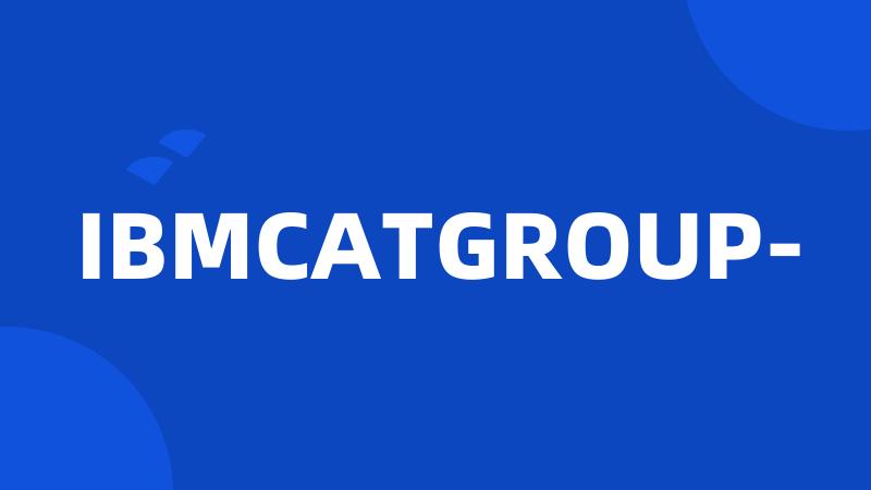 IBMCATGROUP-