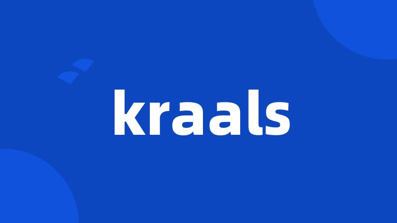 kraals