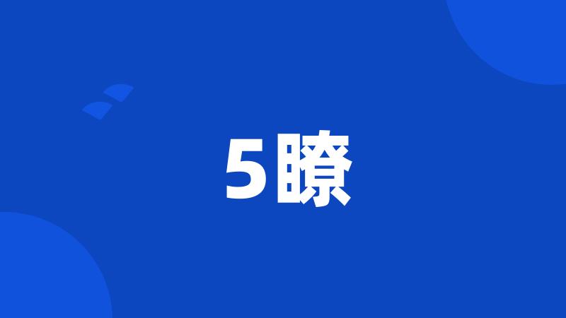 5瞭