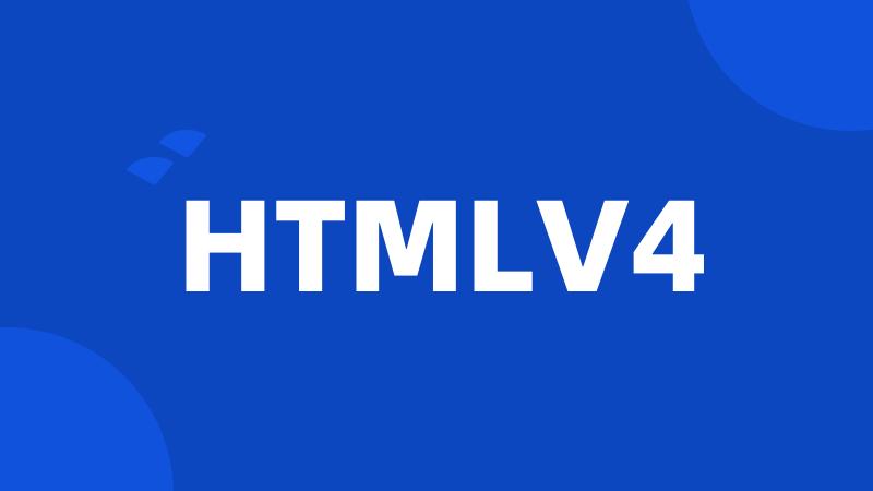 HTMLV4