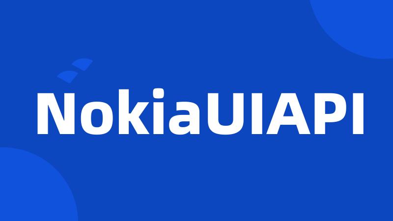 NokiaUIAPI