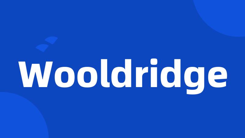 Wooldridge