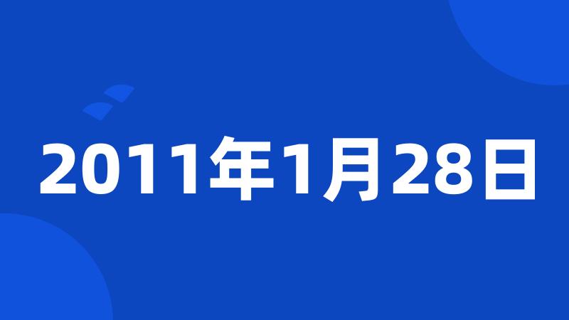 2011年1月28日