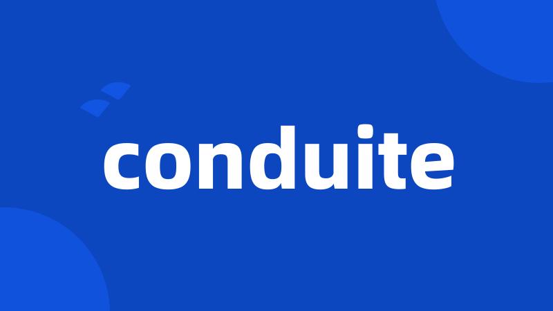 conduite