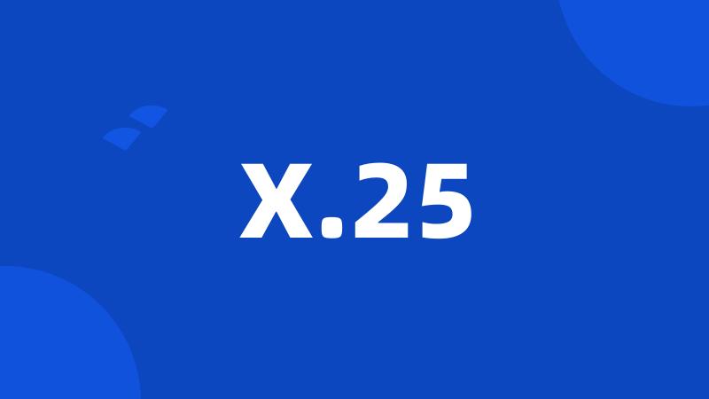 X.25