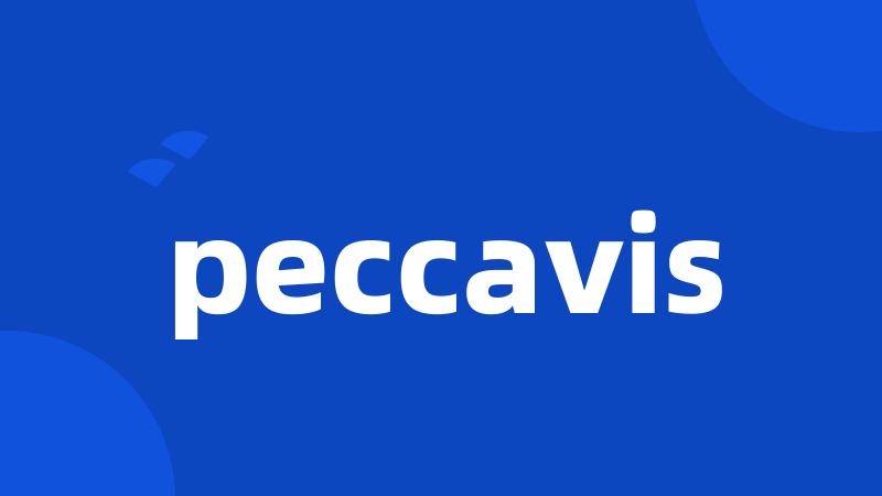 peccavis