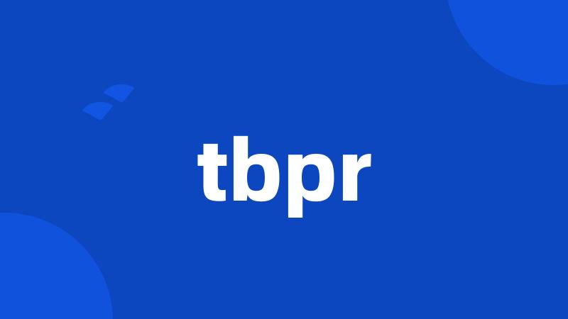 tbpr