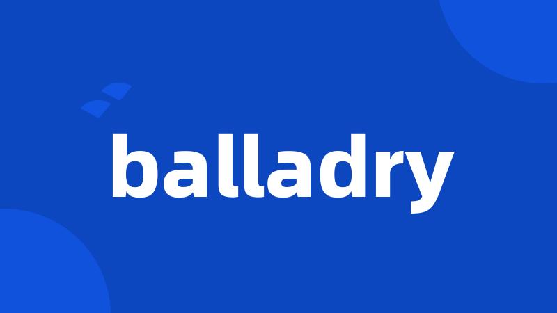 balladry