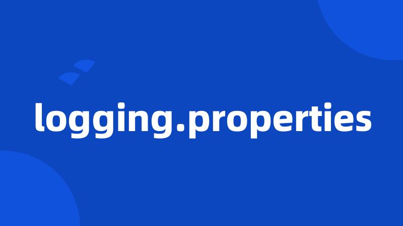 logging.properties