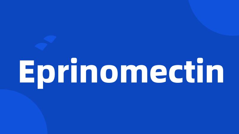 Eprinomectin