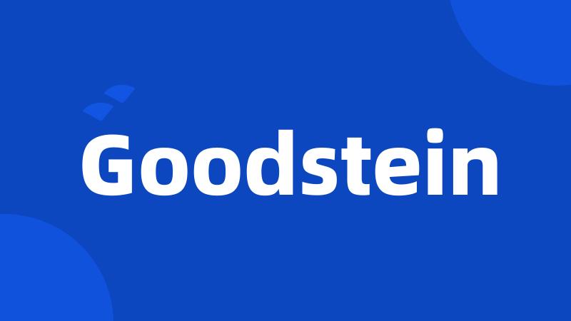 Goodstein