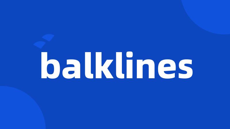 balklines