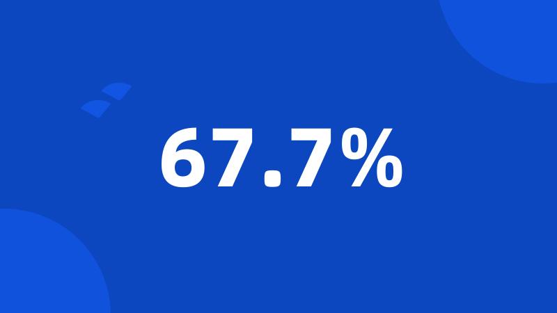 67.7%