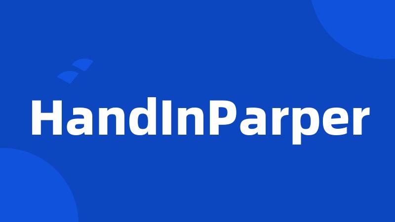 HandInParper