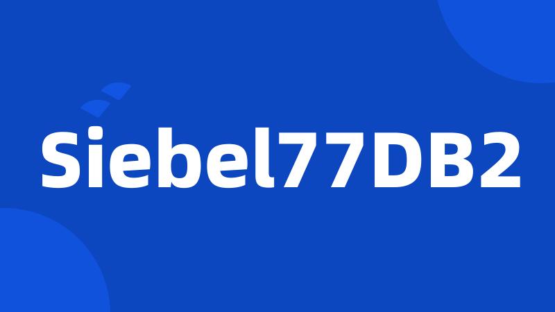 Siebel77DB2