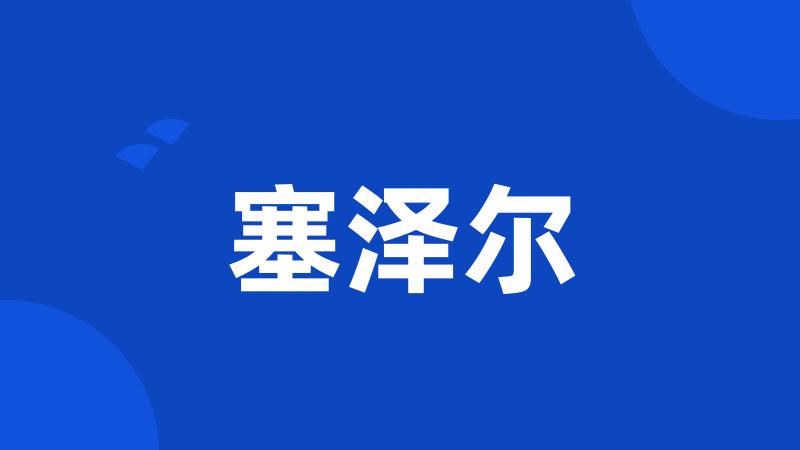 塞泽尔