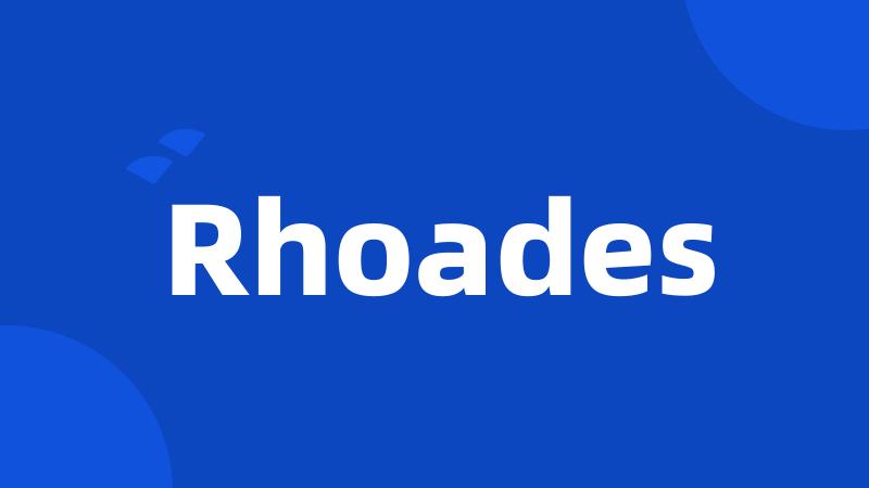 Rhoades