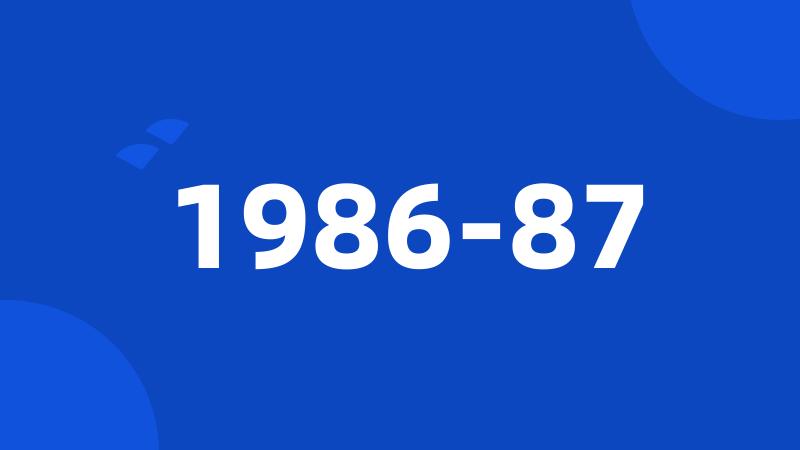 1986-87