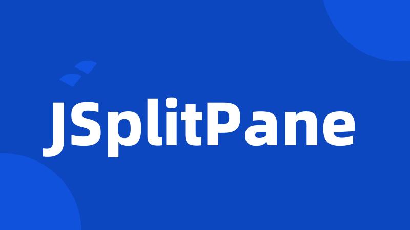 JSplitPane