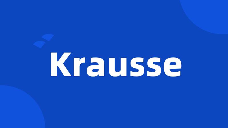 Krausse