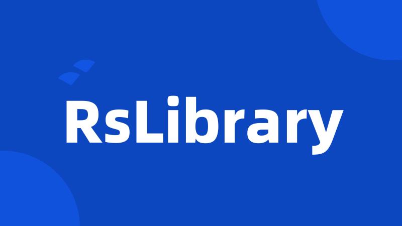 RsLibrary