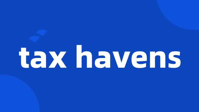 tax havens