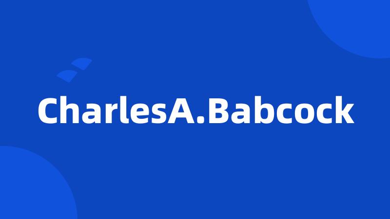 CharlesA.Babcock