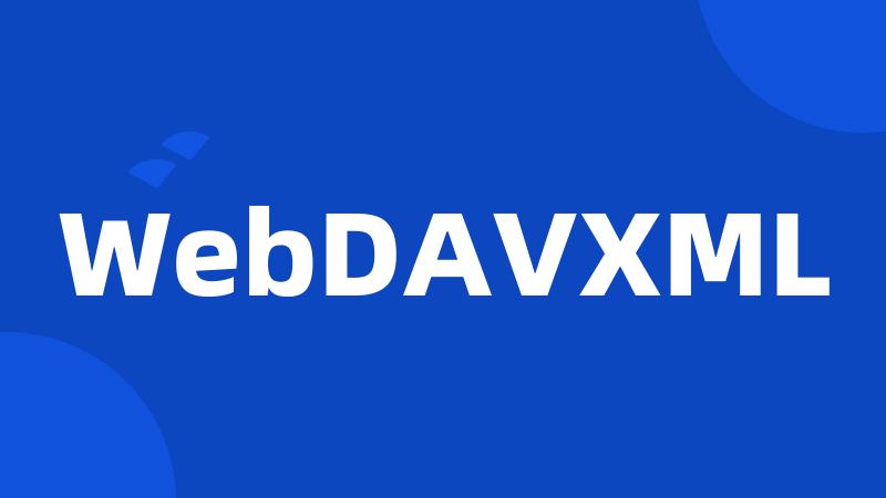 WebDAVXML