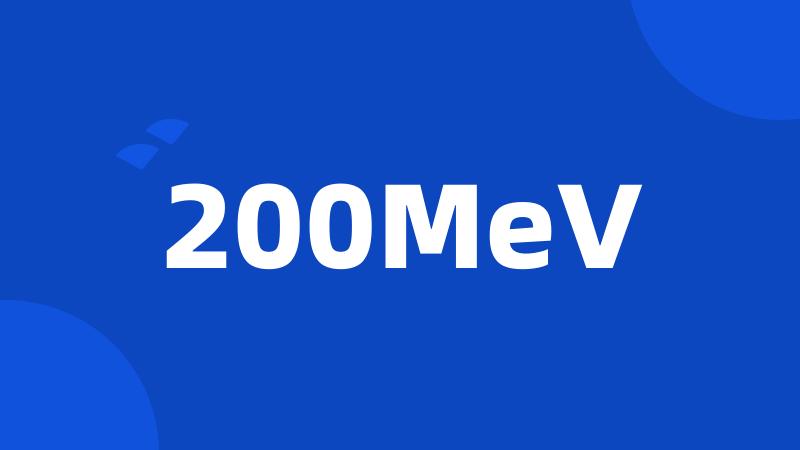 200MeV