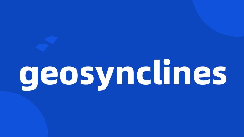 geosynclines