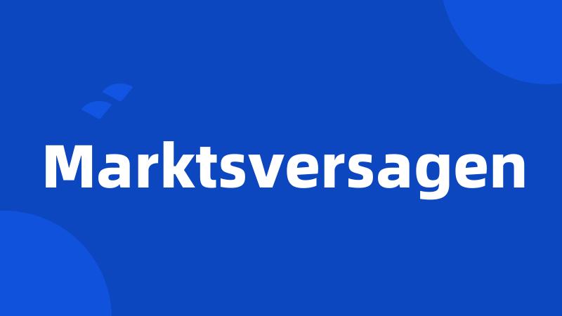 Marktsversagen