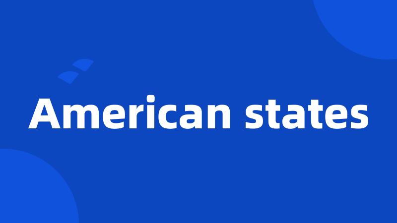 American states