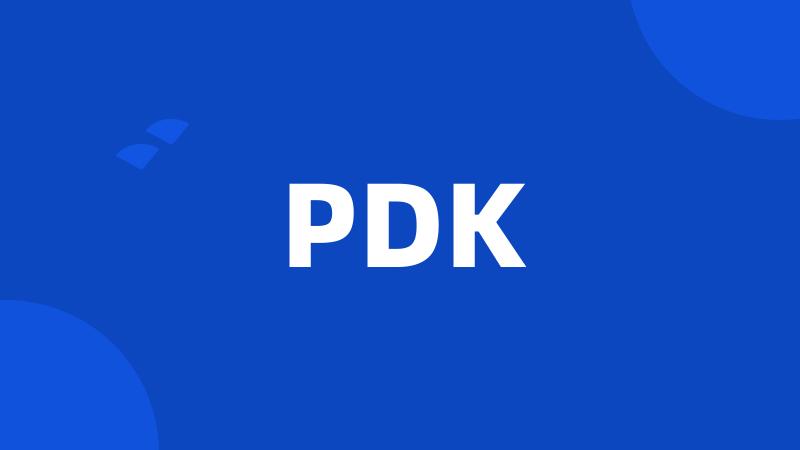 PDK