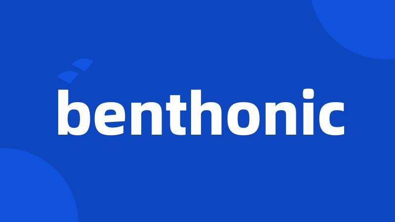 benthonic