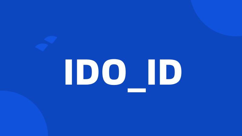 IDO_ID