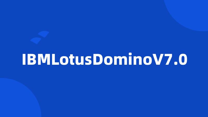 IBMLotusDominoV7.0